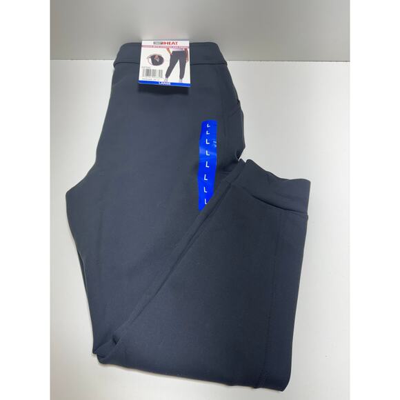 32 Degree Heat Women’s Sz L Jogger Sweatpants Black Stretch Zippered Pockets New - Picture 3 of 7